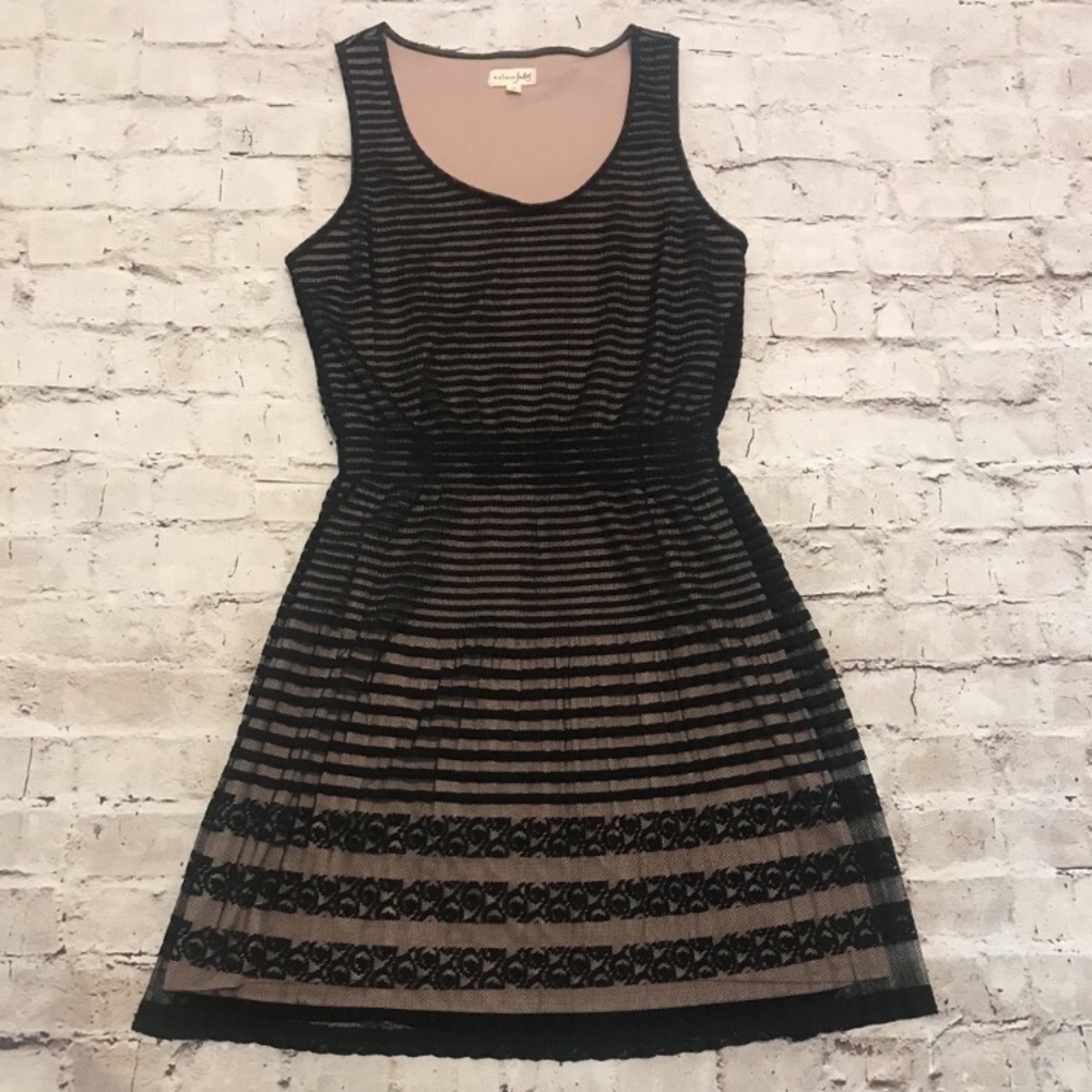 🧡2/$25 Maison Jules Black Lace Overlay Dress - Picture 1 of 4